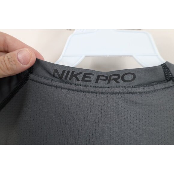 Nike Pro Mens L Slim Fit Big Swoosh Logo Compression Sleeveless Training T-Shirt - Picture 10 of 15